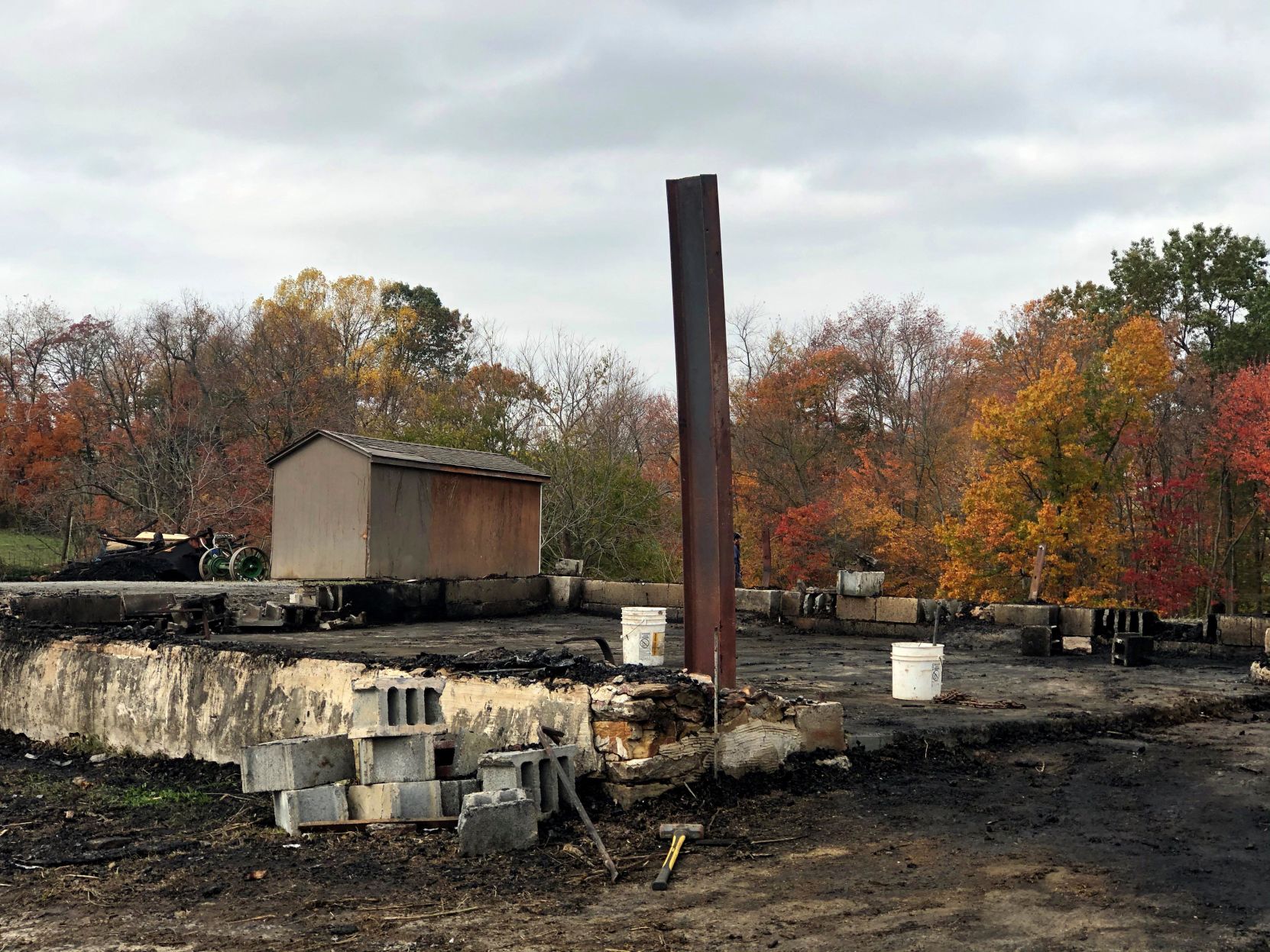 Hemp fire Eden Township